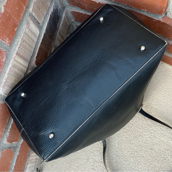 LODIS Bliss Leather Tote with Wristlet in Black & Brocade Scarf~Accessory Bundle - Picture 6 of 13